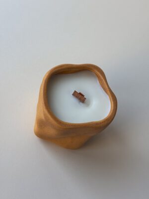 Vela Ceramica Naranja Cappuccino